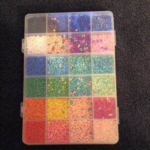 Assorted Seed Bead Storage Box - Multicolor
